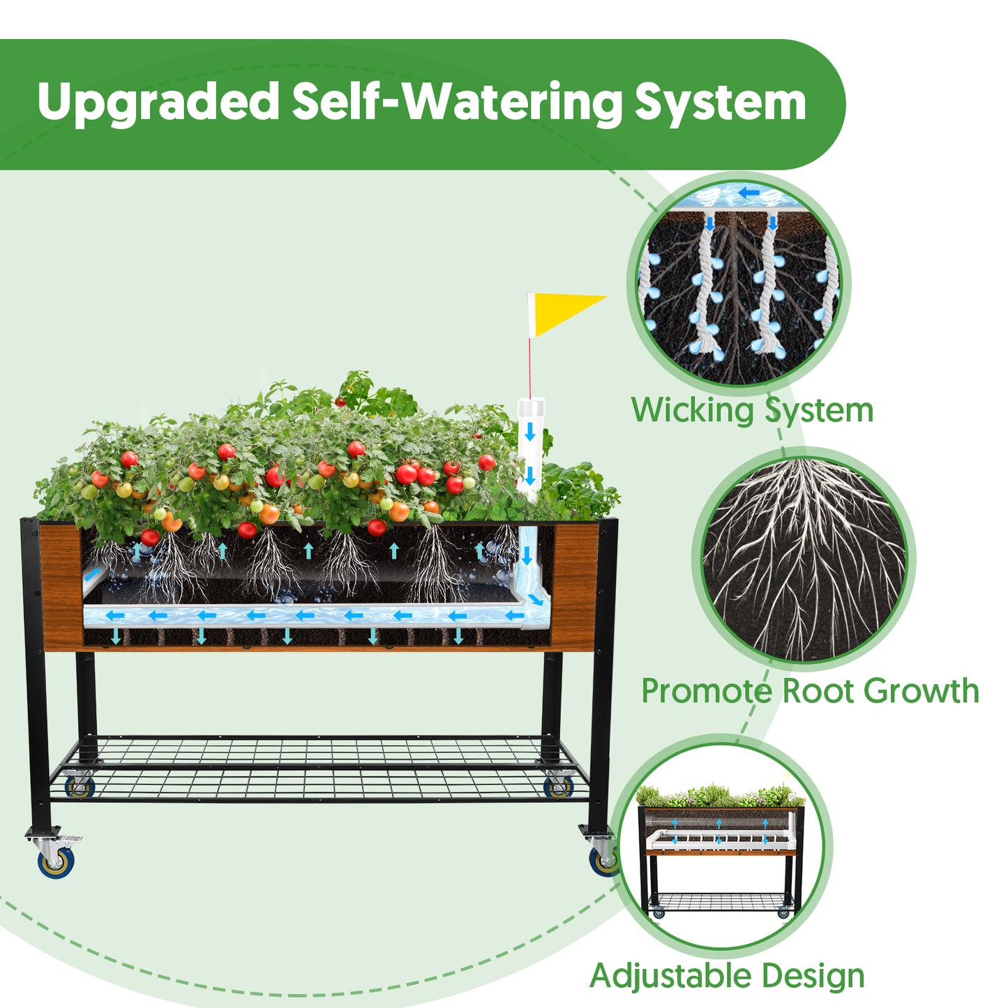 48x24x30 in Elevated Raised Bed