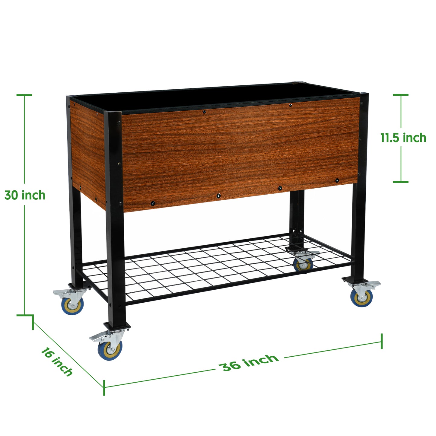 36x16x30 in Elevated Raised Bed